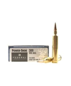 Federal PWRSHK 300WIN 150GR SP 20rds