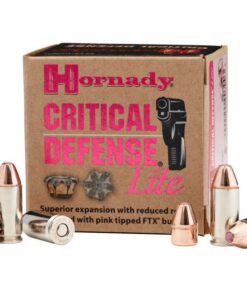 Hornady Critical Defense Lite 9mm 100GR FTX 25Rds