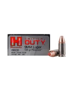 Hornady Critical Duty 9MM 135GR FlexLock 25Rds
