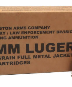 9mm 9x19 Ammo 115gr FMJ Remington Military LE Training (B9MM3) 500 Round Case