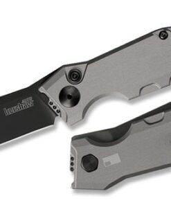 Kershaw Launch 7 Automatic Knife Gray Handle - 3.7" Plain Clip-Point Blade