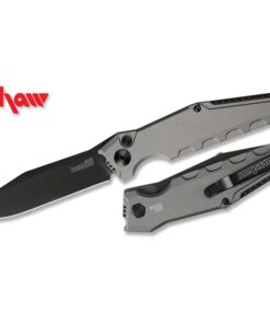 Kershaw Launch 7 Automatic Knife Gray Handle - 3.7" Plain Clip-Point Blade