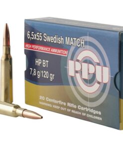 PPU PPM6 Match 120 Grain 6.5x55 Swedish 20 Rounds Hollow Point Boat Tail
