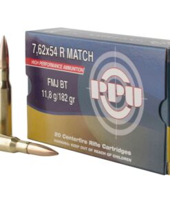 PPU PPM7 Match 182 Grain 7.62x54mmR 20 Rounds Full Metal Jacket