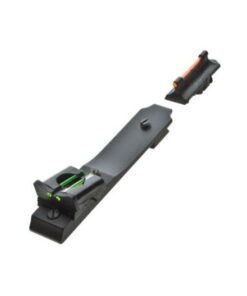 Truglo Slug Series Shotgun Fiber Optic Night Sights Black with Green Rear Fiber Optics and Red Front Fiber Optic Fits Mossberg 695 Slug Guns