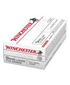 Winchester Ammunition 9MM 115GR FMJ 50Rds