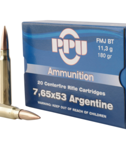 PPU Metric Rifle Brass 7.65 X 53 180-Grain 20-Rounds SP