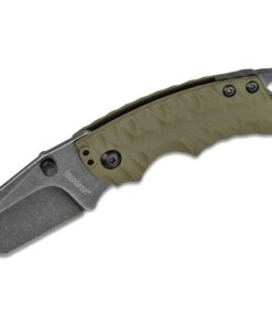 Kershaw Shuffle II OD-Green Folding Knife - 2.375" Plain Tanto Blade with Bottle Opener