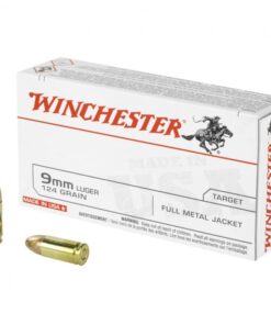 Winchester USA Ammo 9mm 50-Rounds 124 Grain FMJ