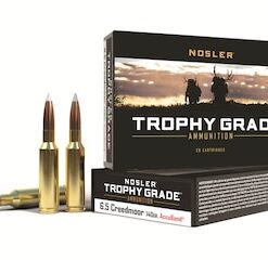 Nosler Trophy Grade Ammunition 6.5 Creedmoor 140 Grain AccuBond Box of 20 good sale
