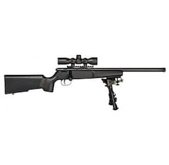 <strong>Savage Arms Rascal Bolt Action Rimfire Rifle 22 Long Rifle 16.13" Barrel Black and Black With Scope</strong>