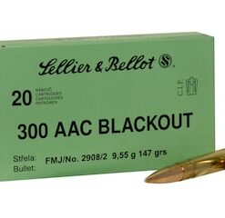 Sellier & Bellot Ammunition 300 AAC Blackout 147 Grain Full Metal Jacket good sale