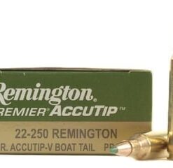 Remington Premier Varmint Ammunition 22-250 Remington 50 Grain AccuTip Boat Tail good sale
