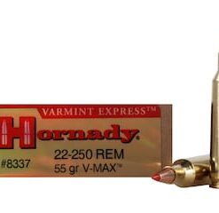 Hornady Varmint Express Ammunition 22-250 Remington 55 Grain V-MAX Box of 20 good sale