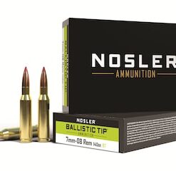 Nosler BT Ammunition 7mm-08 Remington 140 Grain Ballistic Tip Box of 20 good sale