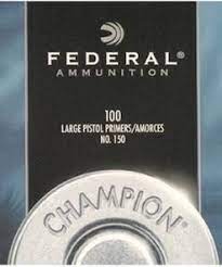 Federal Large Pistol Magnum Primers #155 Box of 1000 (10 Trays of 100)