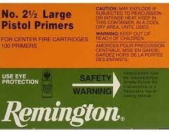 Remington Large Pistol Primers #2-1/2 Box of 1000 (10 Trays of 100)