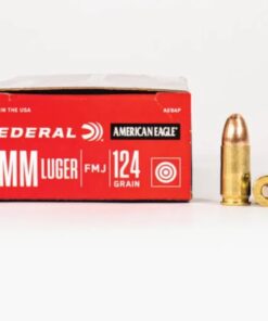 9mm – 124 gr FMJ – Federal American Eagle (AE9AP) – 1000 Rounds