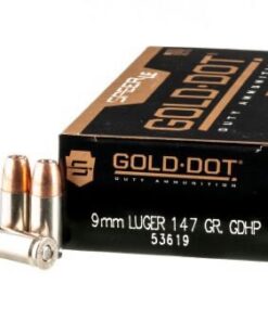 1000 Rounds of 147gr JHP 9mm Ammo by Speer Gold Dot